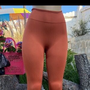 PINK Victoria's Secret Kids Orange Leggings